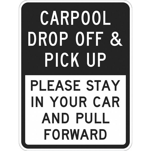 Pickup & Dropoff Only Sign, 18