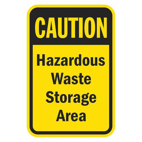 Facility Sign, 18 in H, 12 in W, Aluminum, Vertical Rectangle, English, T1-1350-EG_12x18