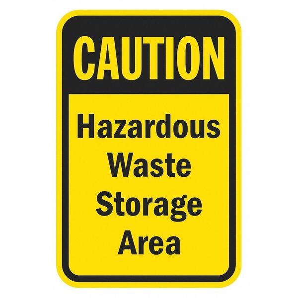 Warning Sign, 18 in H, 12 in W, Aluminum, Vertical Rectangle, English, T1-1350-HI_12x18