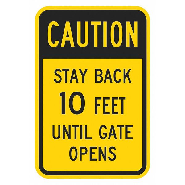 Facility Sign, 18 in H, 12 in W, Aluminum, Vertical Rectangle, English, T1-1369-EG_12x18