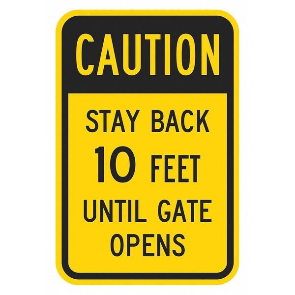 Facility Sign, 18 in H, 12 in W, Aluminum, Vertical Rectangle, English, T1-1369-HI_12x18