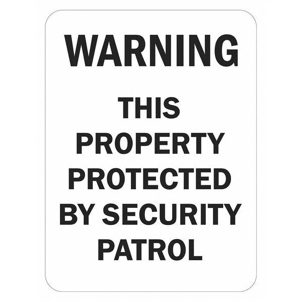 Facility Sign, 18 in H, 12 in W, Aluminum, Vertical Rectangle, English, T1-1445-EG_12x18