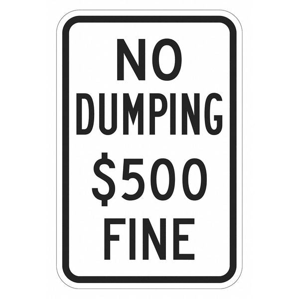 Facility Sign, 18 in H, 12 in W, Aluminum, Vertical Rectangle, English, T1-1705-HI_12x18