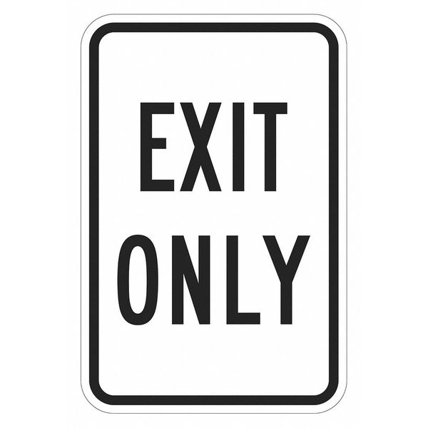 Exit Only Parking Sign, 18