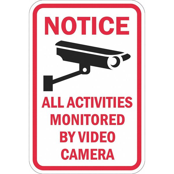 Facility Sign, 18 in H, 12 in W, Aluminum, Vertical Rectangle, English, T1-1081-DG_12x18