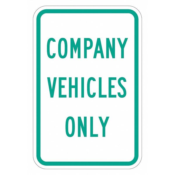 Company Vehicles Parking Sign, 18