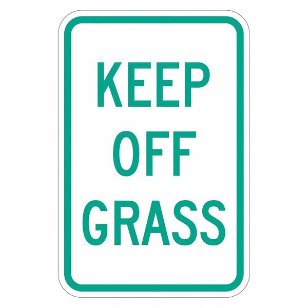 Facility Sign, 18 in H, 12 in W, Aluminum, Vertical Rectangle, English, T1-5484-DG_12x18