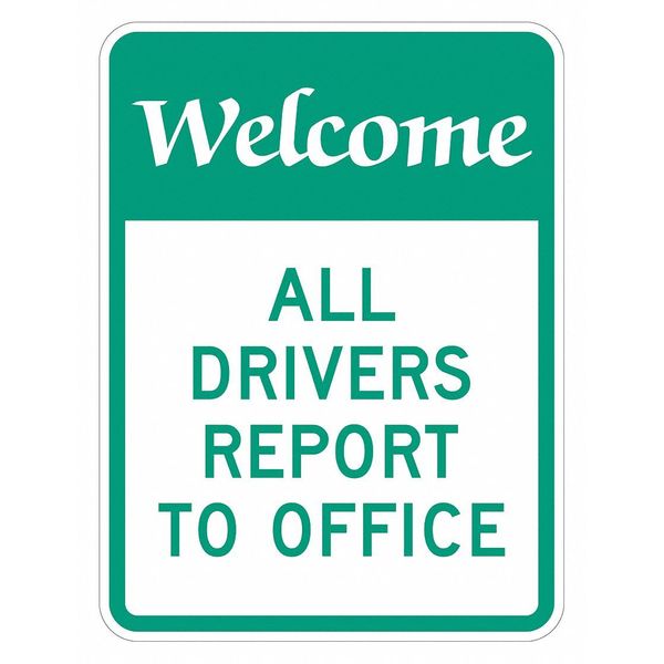 Admittance Sign, 18 in Height, 12 in Width, Aluminum, Vertical Rectangle, English