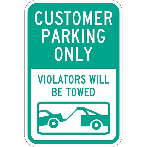 Customer Parking Sign, 18