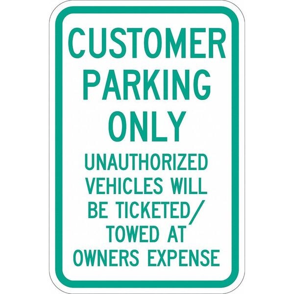 Customer Parking Sign, 18