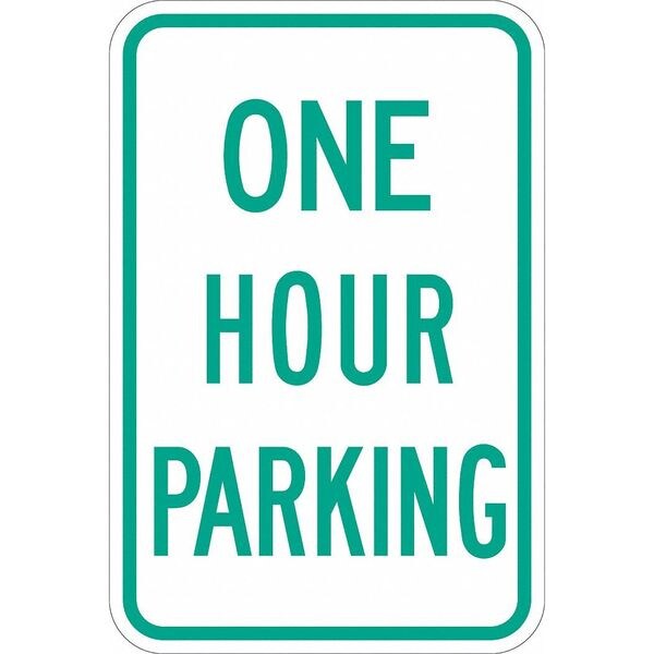 One Hour Parking Parking Sign, 18