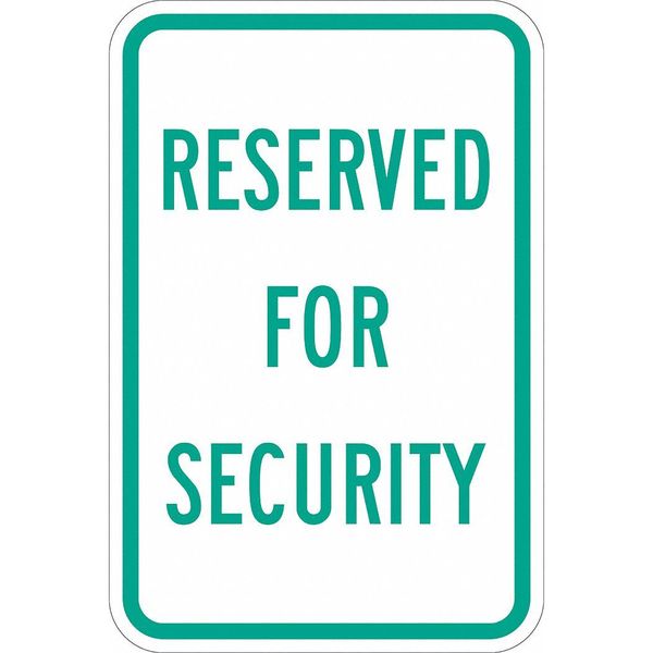 Security Parking Sign, 18