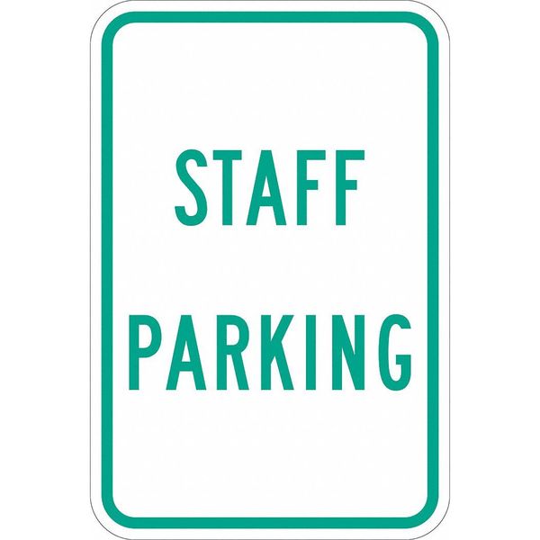 Staff Parking Sign, 18