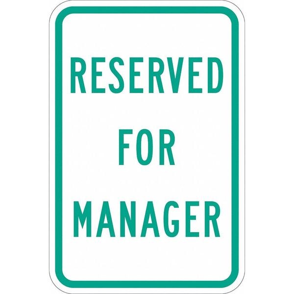 Faculty Parking Sign, 18