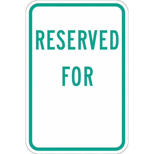 Reserved Parking Sign, 18