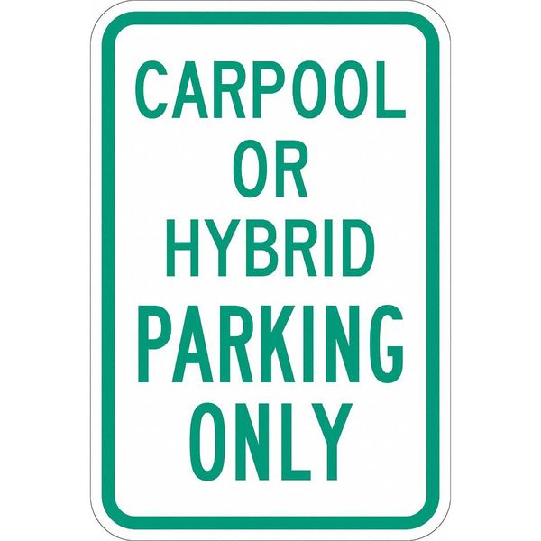 Car Pool Parking Sign, 18
