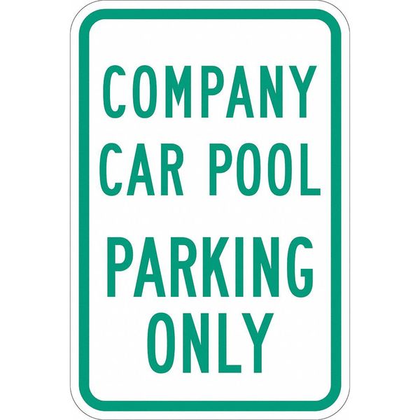 Car Pool Parking Sign, 18