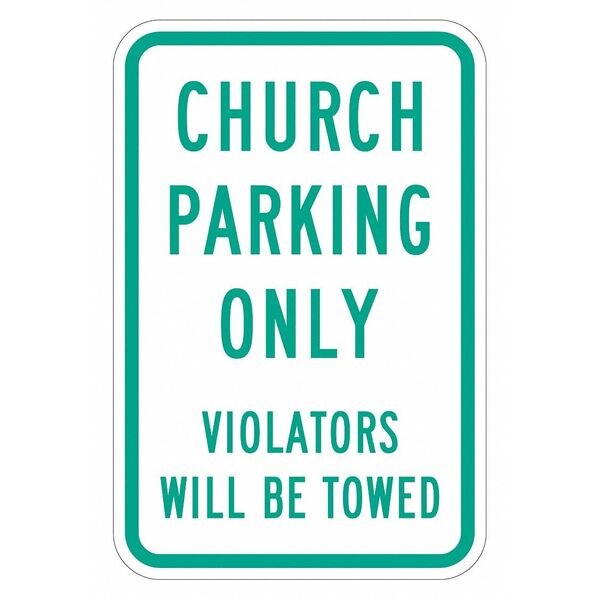 Church Parking Sign, 18