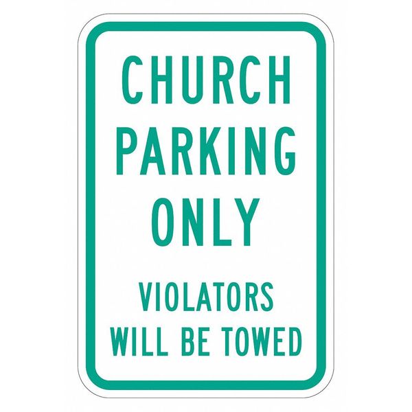 Church Parking Sign, 18
