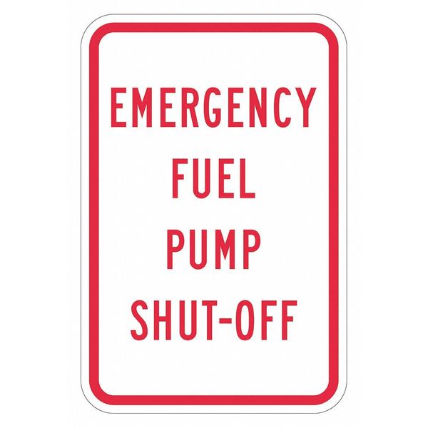 Facility Sign, 18 in H, 12 in W, Aluminum, Vertical Rectangle, English, T1-1798-DG_12x18