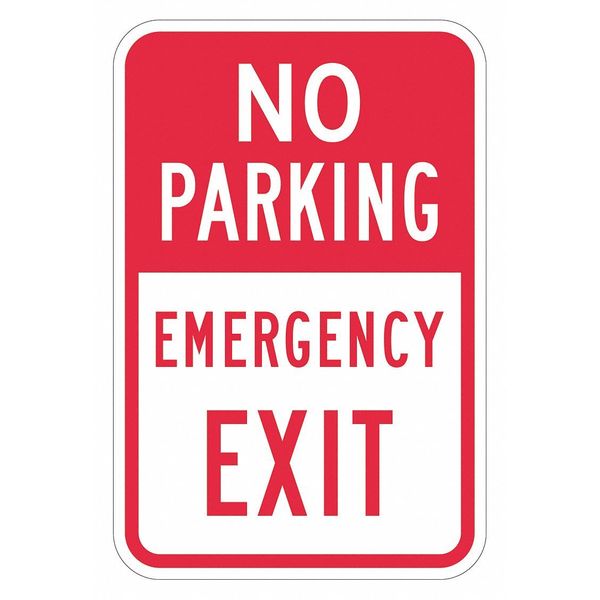 No Parking Exit Parking Sign, 18