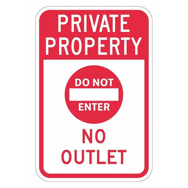 Do Not Enter & Wrong Way Traffic Sign, 18 in H, 12 in W, Aluminum, Vertical, T1-1928-DG_12x18