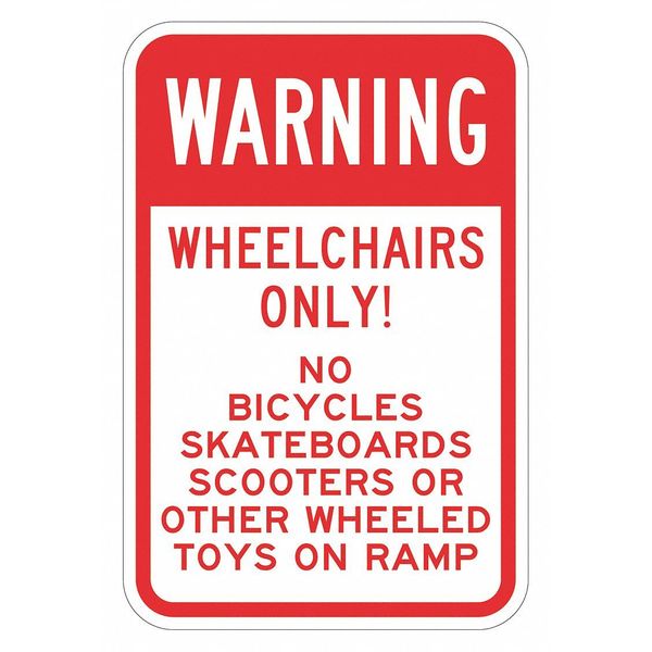 Informational Sign, 18 in H, 12 in W, Aluminum, Vertical Rectangle, English, T1-2180-HI_12x18