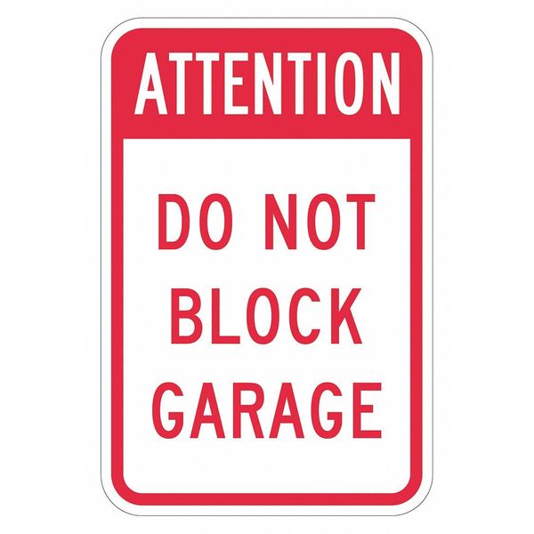 Garage No Parking Sign, 18