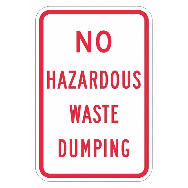 Facility Sign, 18 in H, 12 in W, Aluminum, Vertical Rectangle, English, T1-1730-EG_12x18