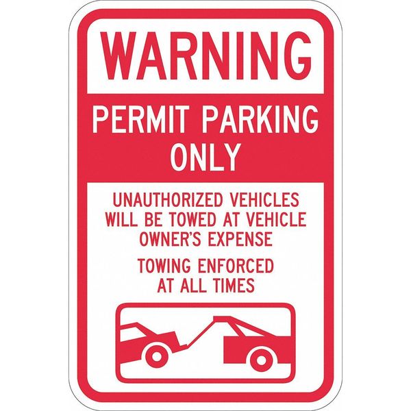 Permit Parking Sign, 18