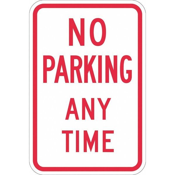No Parking Any Time Sign, 18