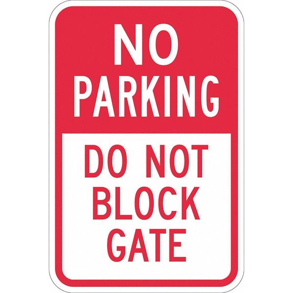 Gate No Parking Sign, 18