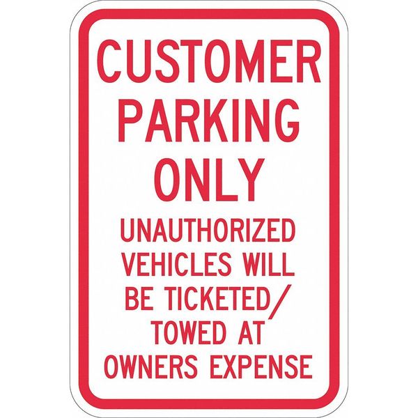 Customer Parking Sign, 18