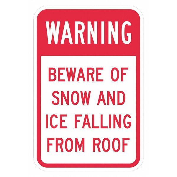 Facility Sign, 18 in H, 12 in W, Aluminum, Vertical Rectangle, English, T1-1401-DG_12x18