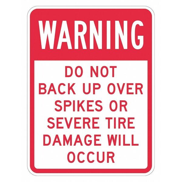 Warning Sign, 18 in H, 12 in W, Aluminum, Vertical Rectangle, English, T1-1407-HI_12x18