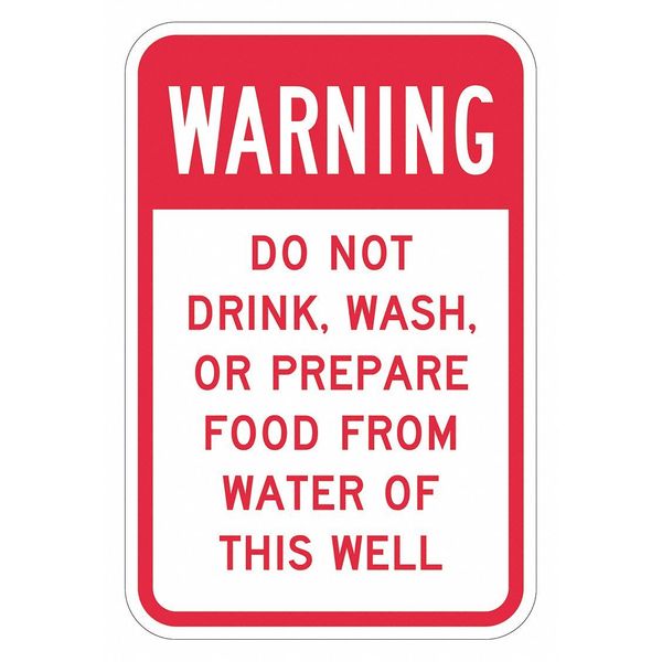Facility Sign, 18 in H, 12 in W, Aluminum, Vertical Rectangle, English, T1-1411-EG_12x18
