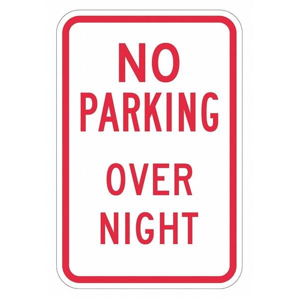 No Overnight Parking Sign, 18