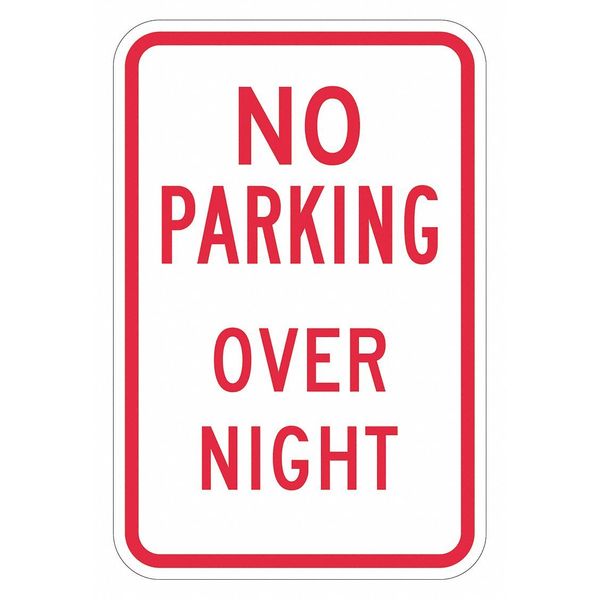 No Overnight Parking Sign, 18