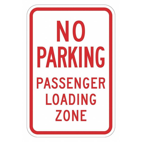 Loading Zone No Parking Sign, 18