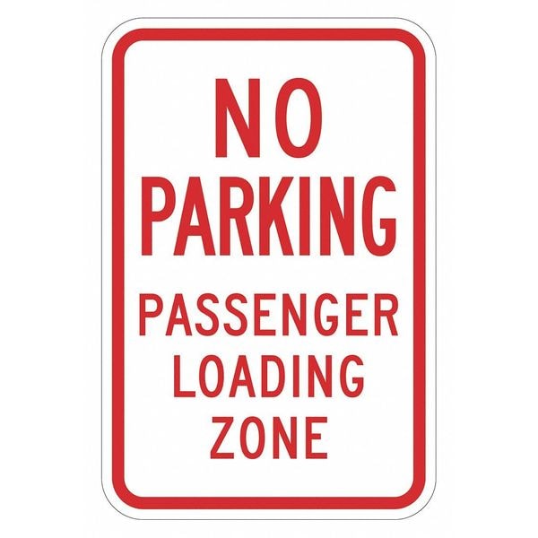 Loading Zone No Parking Sign, 18