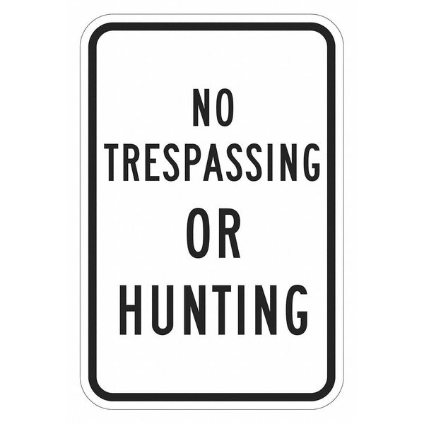 Facility Sign, 18 in H, 12 in W, Aluminum, Vertical Rectangle, English, T1-6212-EG_12x18