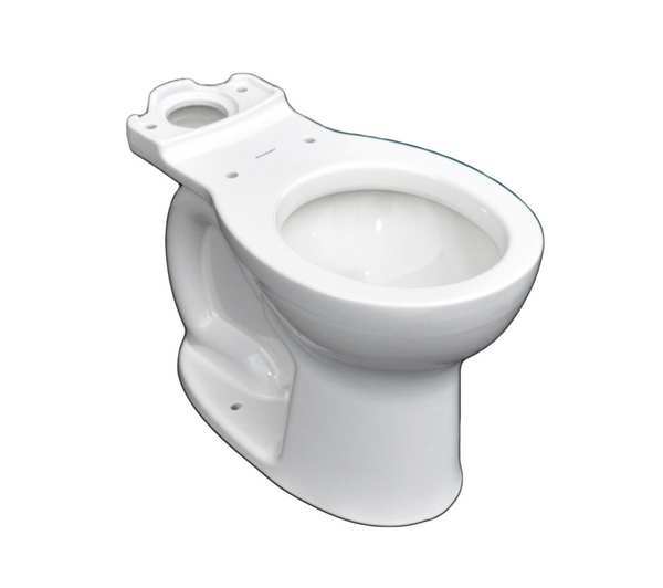 Toilet Bowl, 1.28 gpf, Gravity Fed, Floor Mount, Round, White