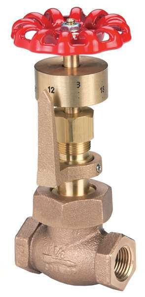 Gate Valve, 1/2 In., FNPT, Bronze