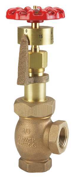 Gate Valve, 1/2 In., FNPT, Bronze