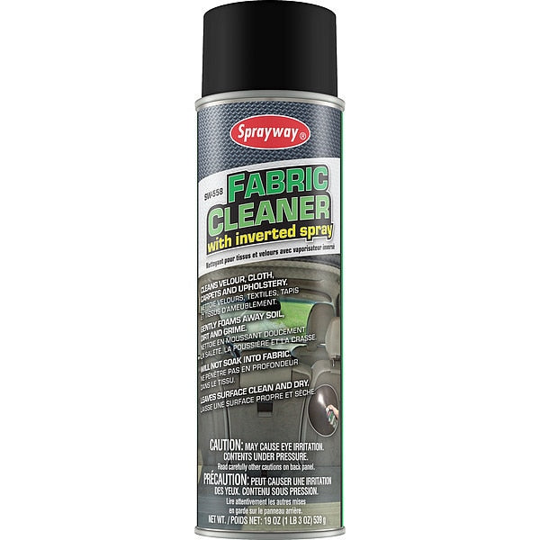 20 Oz. Fabric Cleaner with inverted spray Can, Aerosol