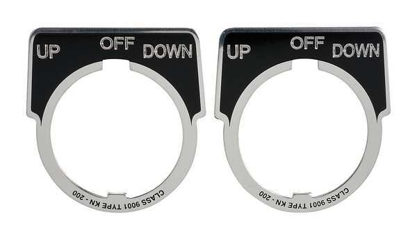 Legend Plate, Up-Off-Down, Black