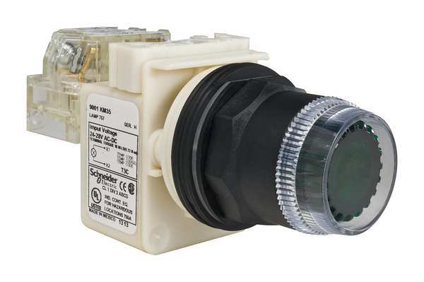 Illuminated Push Button, 30 mm, 1NO/1NC, Green