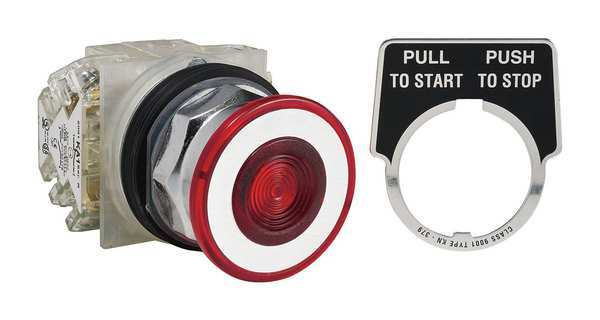 Non-Illuminated Push Button, 30 mm, 2NO/2NC, Red