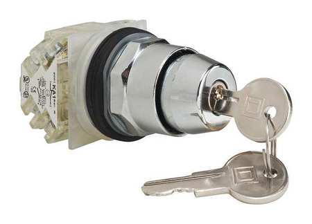 Non-Illum Selectr Switch, 2P, Chrome, Cam E