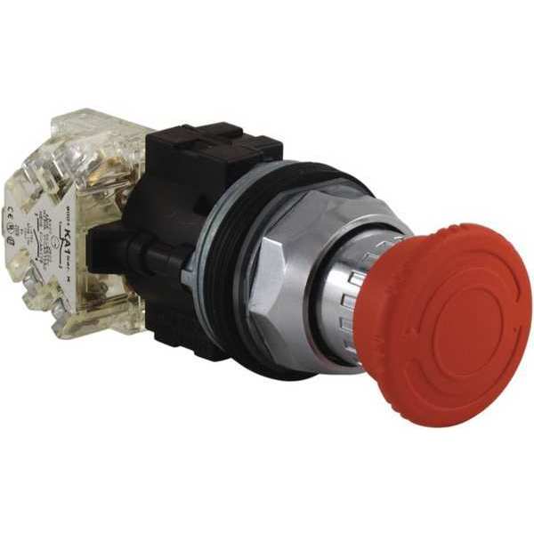 Non-Illuminated Push Button, 30 mm, 1NO/1NC, Red